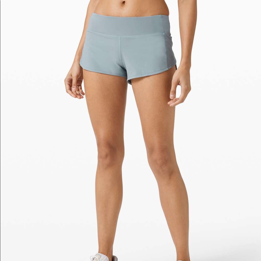 Lululemon Blue Cast Speed Up Shorts 2.5 inseam LR